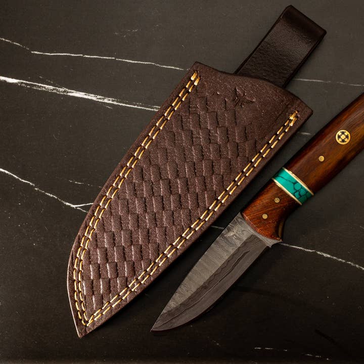 HTK42 - LSNG4 - Paduk Drop Point for wholesale by HomeTown Knives.