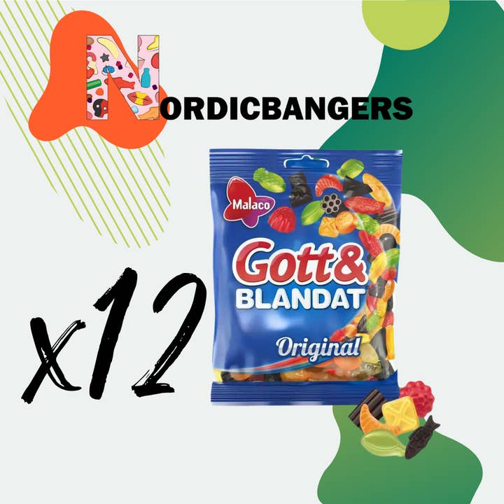 Nordicbangers - Swedish Candy – Engroshandel Vingummi – Malaco svenske slikposer 160g gode og blandede
