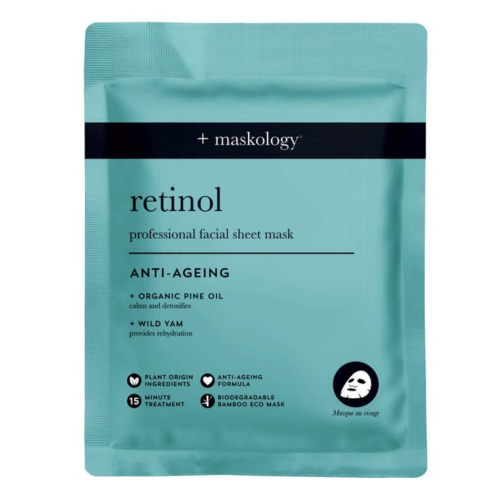 +maskology +serumology - Wholesale Skincare Face Mask - +maskology RETINOL Professional Sheet Mask