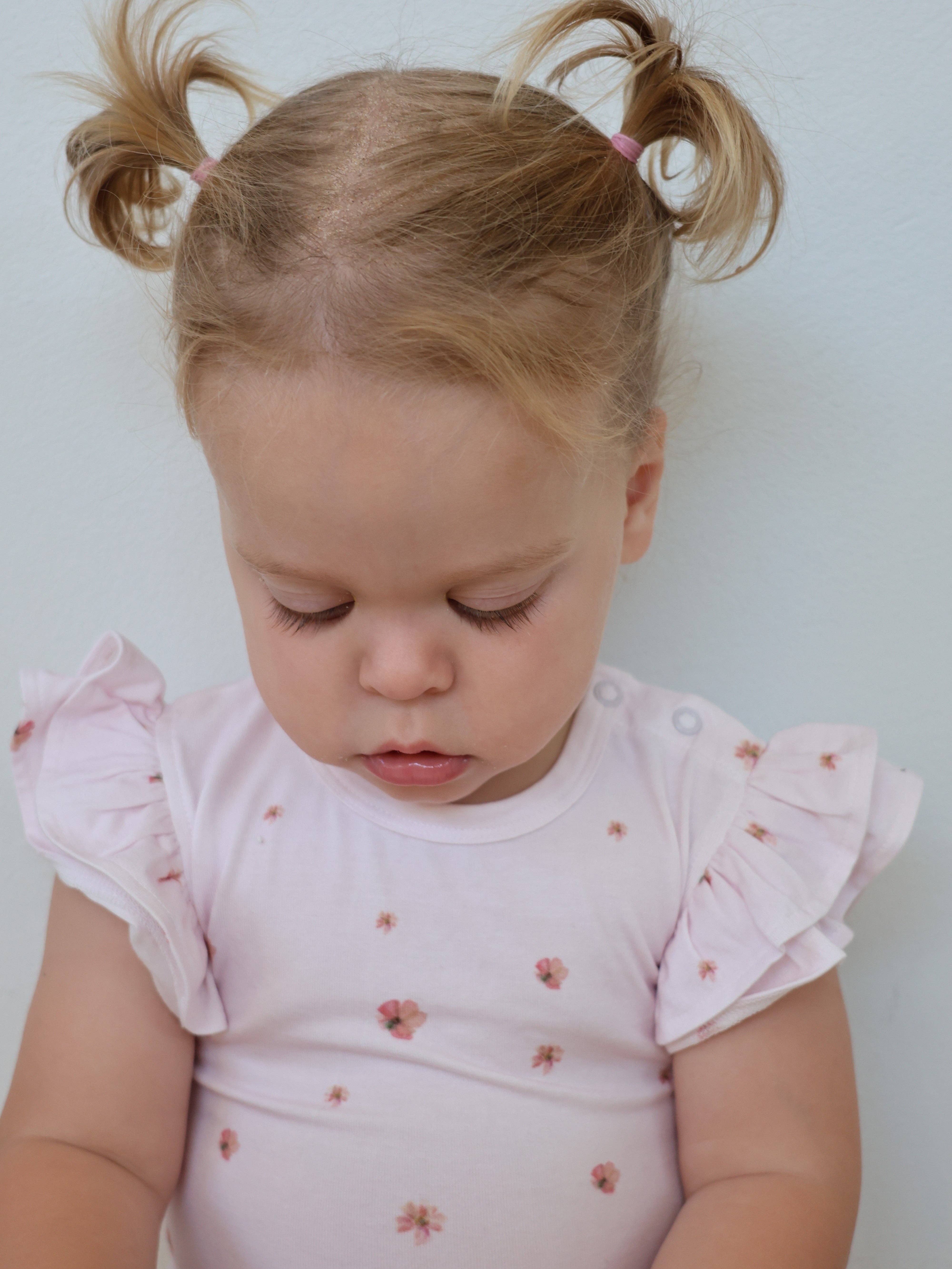 Elke & Indigo – Engroshandel Bodysuit - Baby – Bambus/økologisk bomuld Olivia body – Blossom1