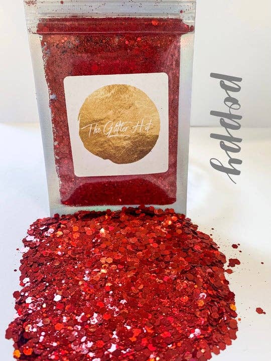 Chunky Mixed Glitter - Poppy for wholesale by The Glitter Hut