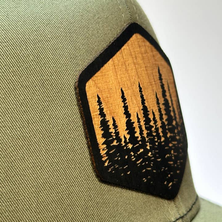 Last Best Supply Co - Wholesale Trucker Hat - Unisex - Hexagon Trees Flexwood Patch Trucker Cap3