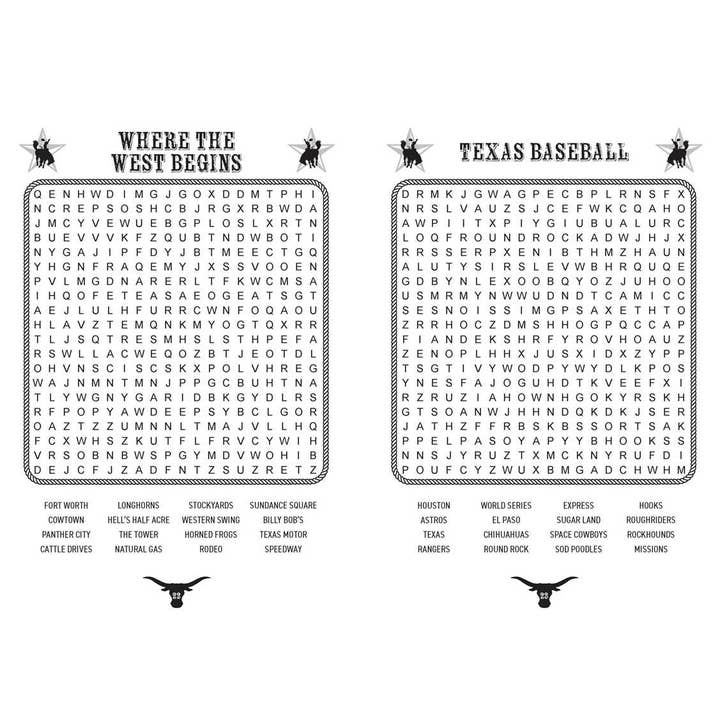 Simon & Schuster - Wholesale Coloring & Activity Book - Adult - All About Texas Word Search by Editors of Thunder Bay Press7