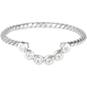 R562 Silver Twisted Barock Crystal Stones for wholesale by Charmin's Ringen