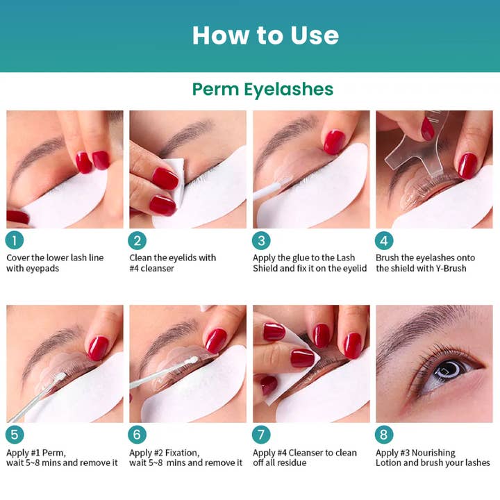 Hind Herbal - Wholesale Eyelash/Brow Serum - Hind Herbal 32-Pcs Eye Lash Perming and Curl Kit with Serum2