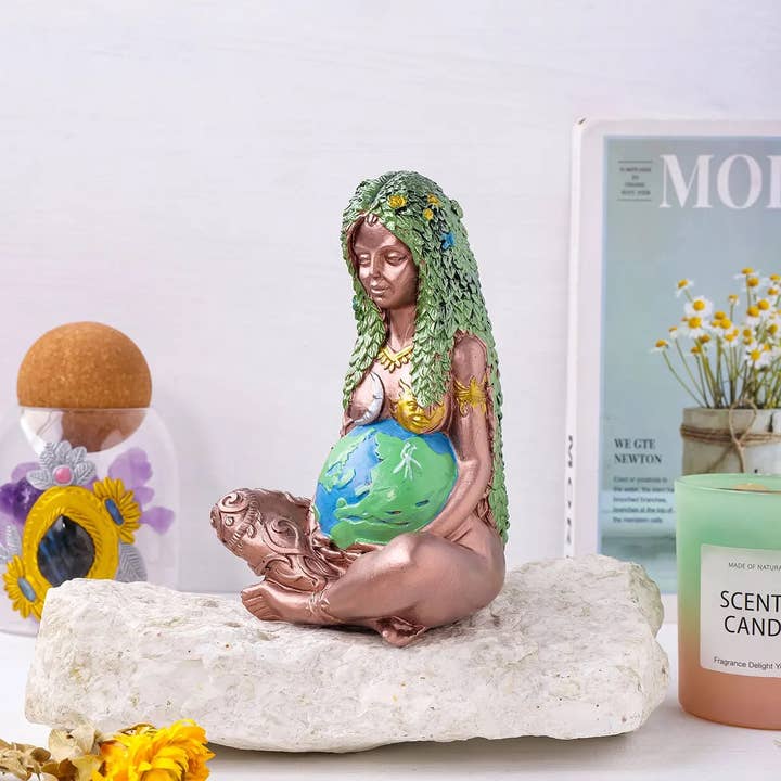Earth's Gems Boutique - Wholesale Sculpture - Mother Nature Goddess Art Statue, Mother Earth Spiritual Art