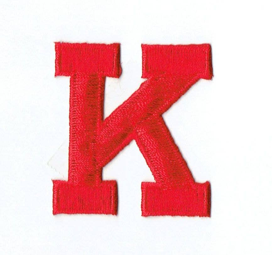 Wholesale Applique - Wholesale Patch - 2” Alphabet Red Letters - Block Style10