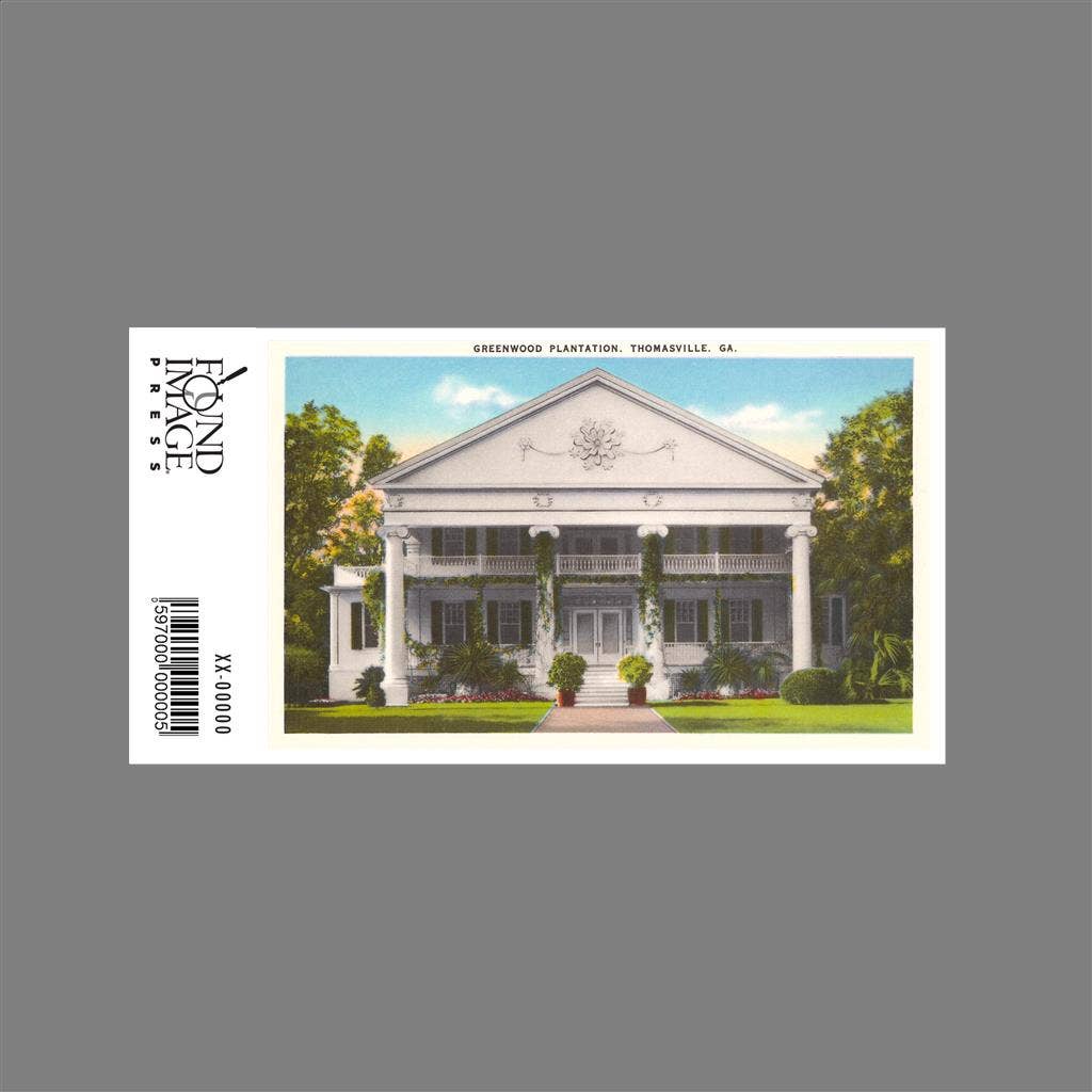 Found Image Press - Vente Autocollant - Autocollant GA-24 Plantation Greenwood, Thomasville1