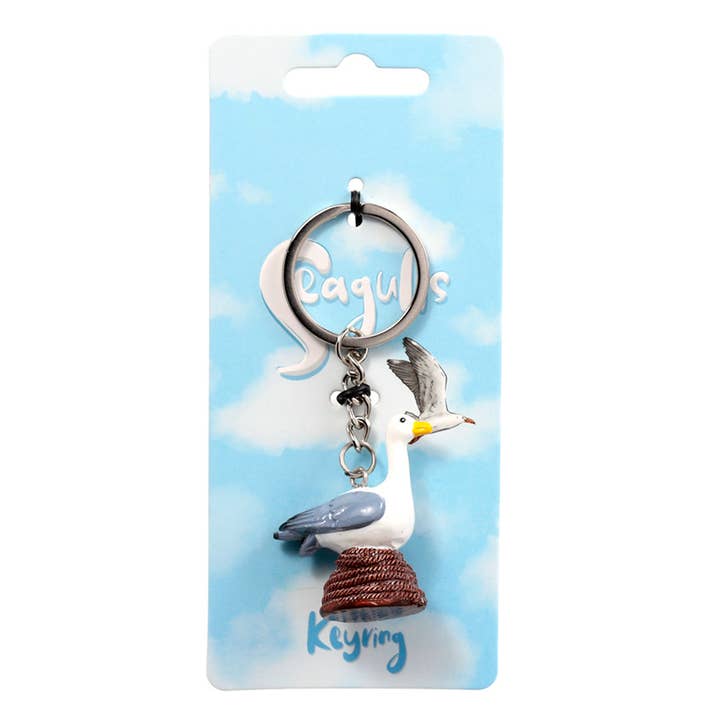 Puckator Ltd – wholesale Keychain – Unisex – Seagull Buoy Seagull on Rope Keyring