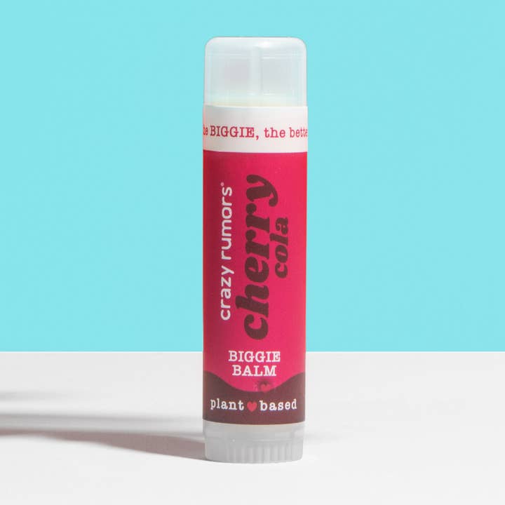 All Natural, Vegan BIGGIE Cherry Cola Lip Balm for wholesale by Crazy Rumors