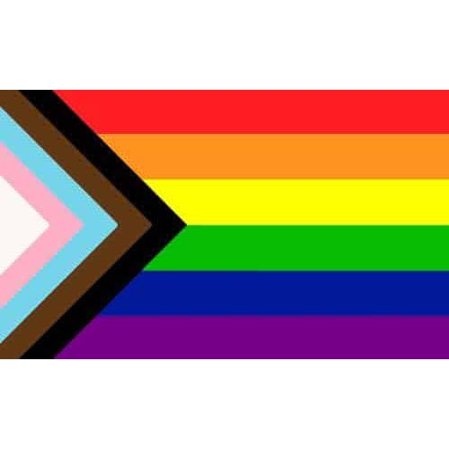 Progress Pride 5'x3' (Gay Pride) for wholesale by Worldwide Flags Ltd