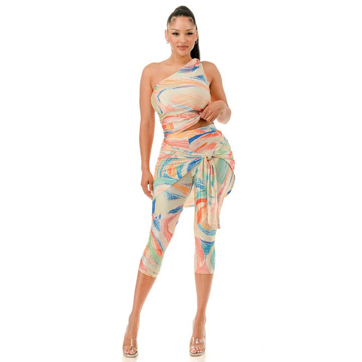 ENSEMBLE MODERNE DÉESSE WRAP pour la vente par Black Pearl Clothing