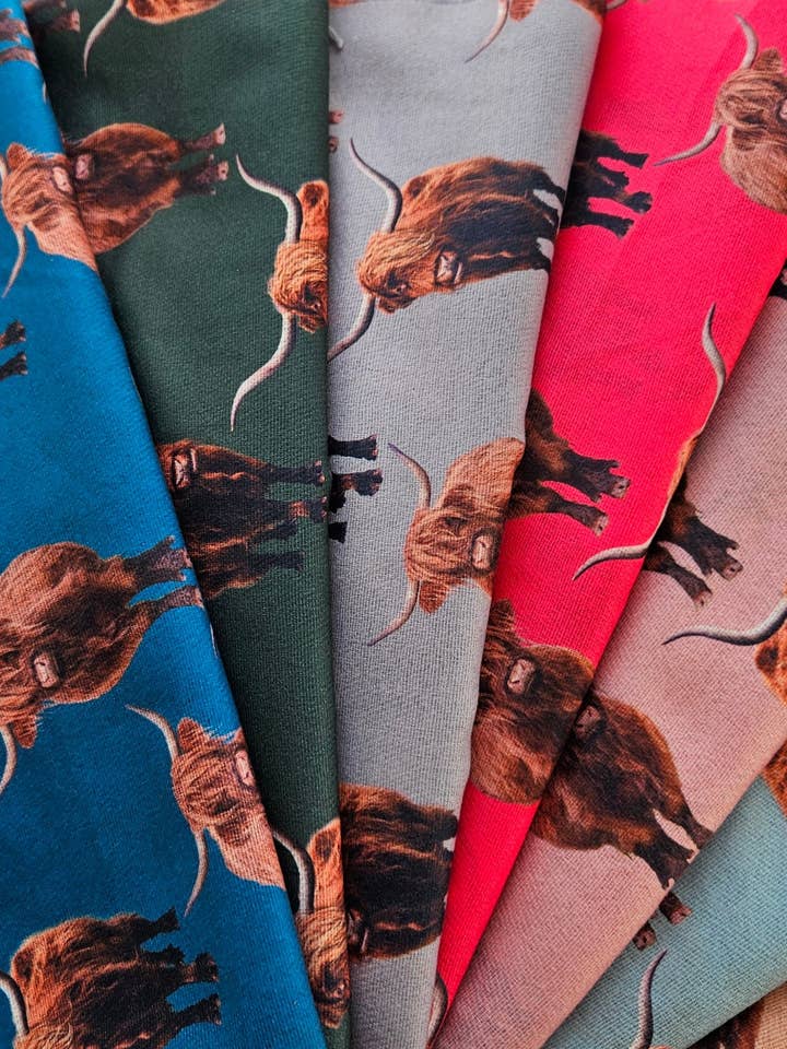 Highland Cow Cashmere Feel Pashmina for wholesale by Shimena