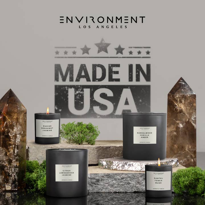 ENVIRONMENT - Wholesale Jar/Filled Candle - 55oz Inspired by Tom Ford® Candle Oud Wood | Guaiac Wood | C