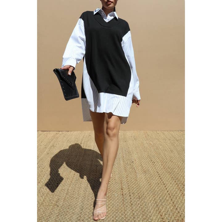 TRENDIG SKRÄDDARSYDD SKJORTKLÄNNING för wholesale av Black Pearl Clothing