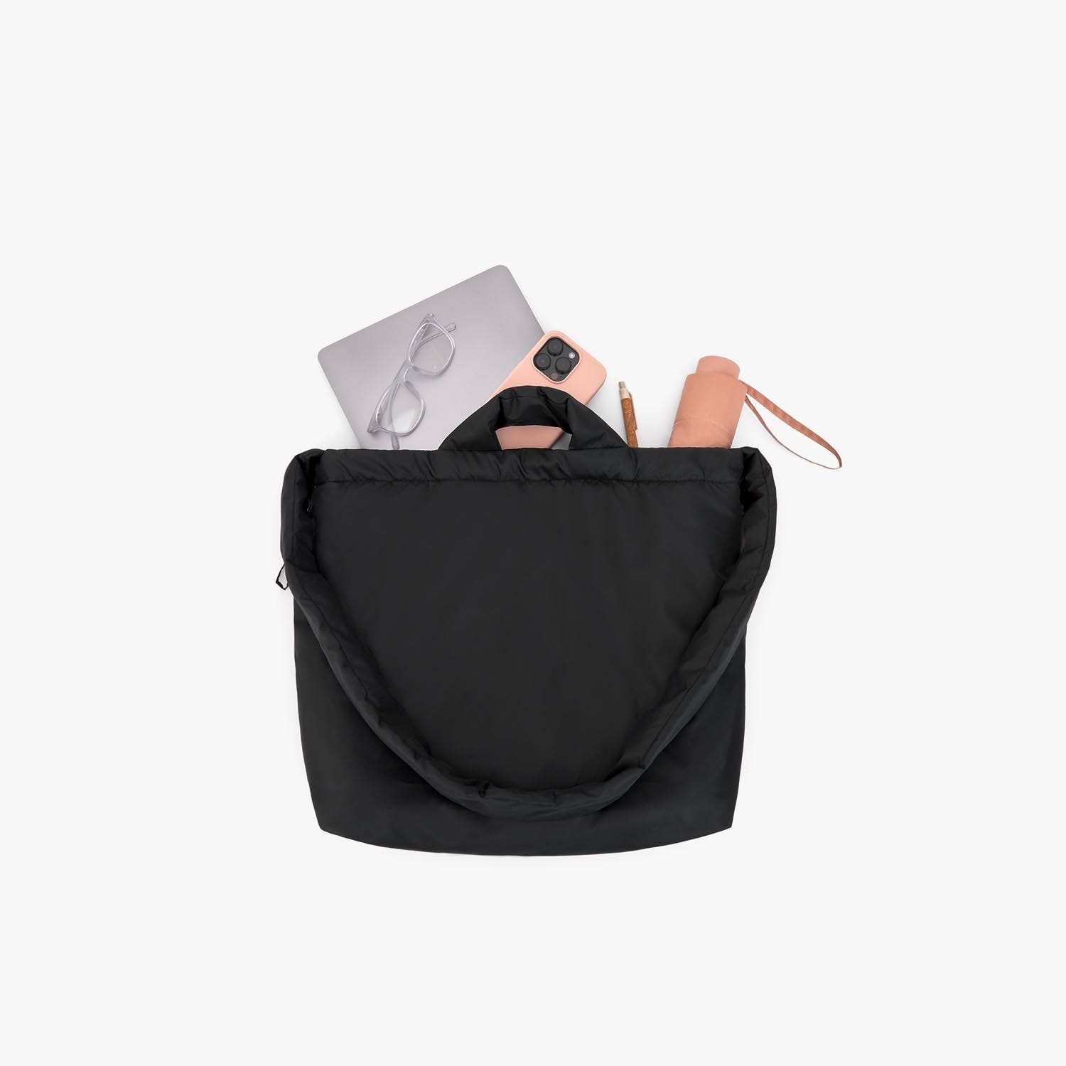 Noir Sac bandoulière Yasss résistant en polyester recyclé, noir en vente sur Faire3