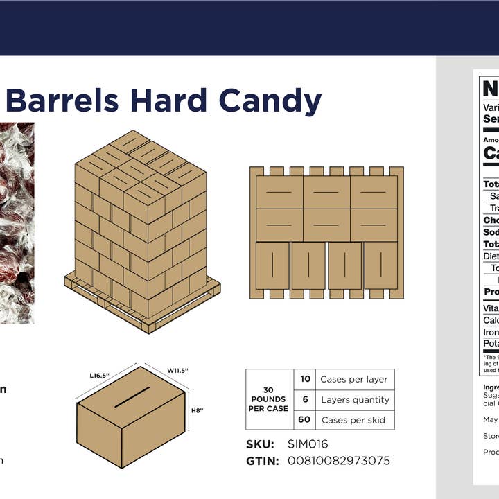 Liberty Trade Corp - Wholesale Hard Candy - Root Beer Barrels Hard Candy | Bulk 30-Pound Case1