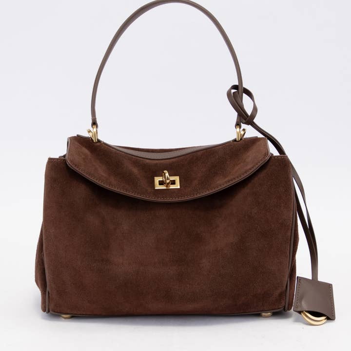 CCOCCI - Wholesale Satchel - Women's - SYDNEY-S CLASSIC GENUINE SUEDE LEATHER SATCHEL BAG20