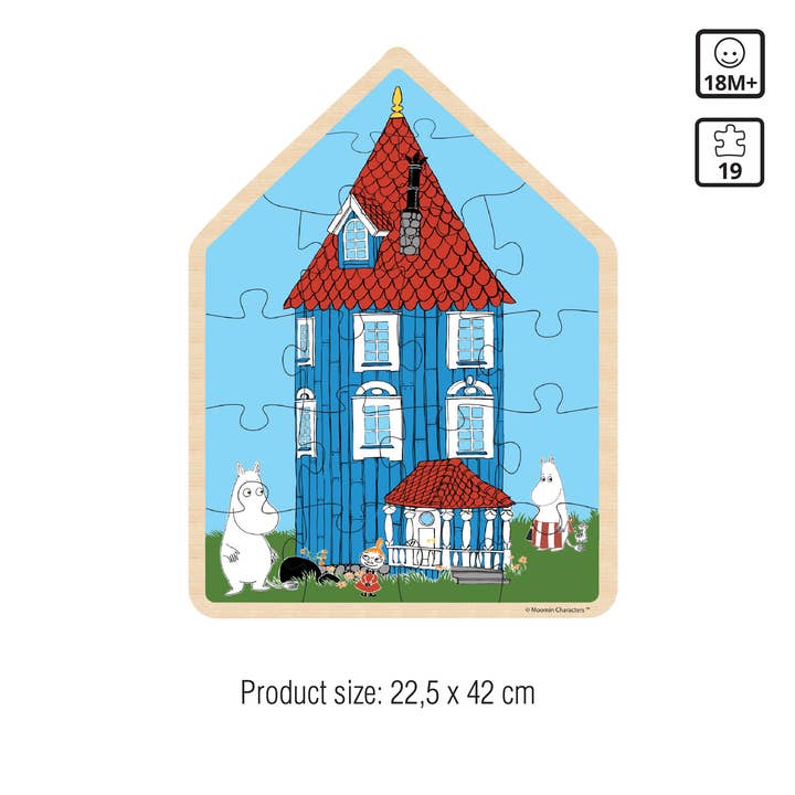 Barbo Toys - Vente Puzzle – enfant - Moomin - Puzzles en bois pour bébé - Maison
