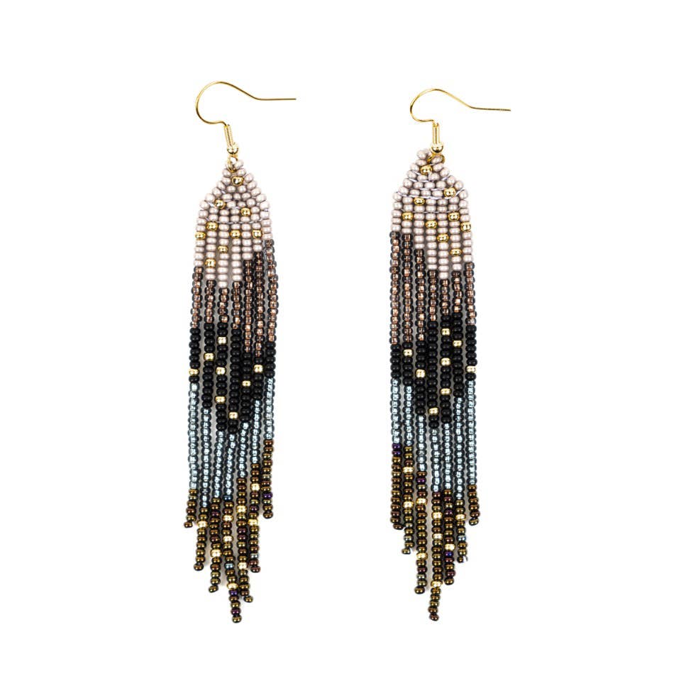 Altiplano – wholesale Tassel earrings – Strata Fringe with Gold Sprinkles Earrings1