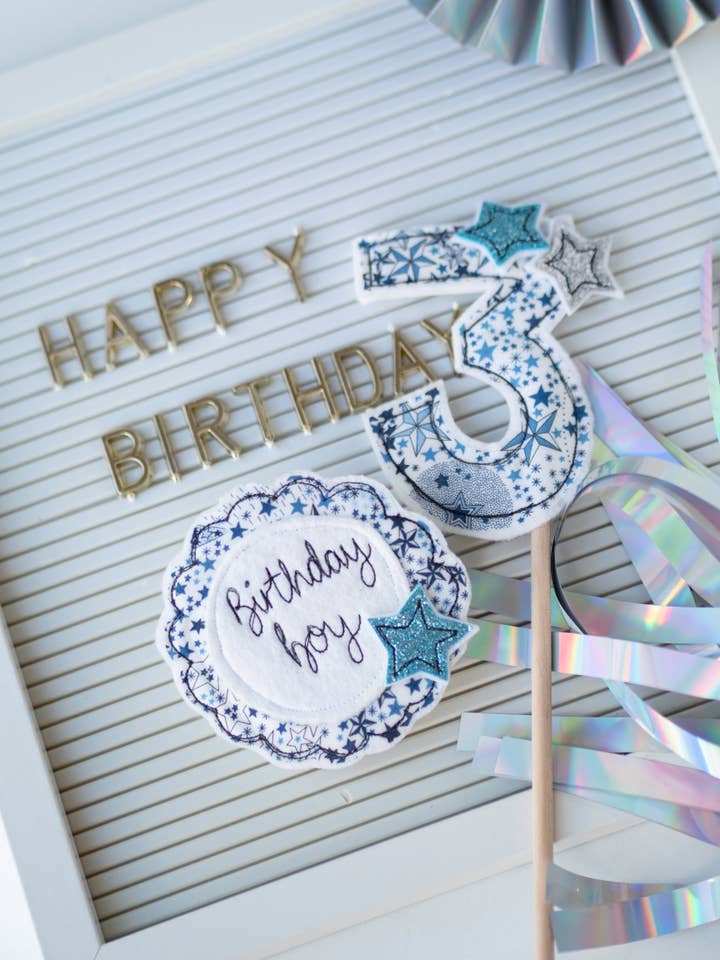 Tarjeta e insignia de cumpleañero para venta al por mayor de Girl Friday Embroidery