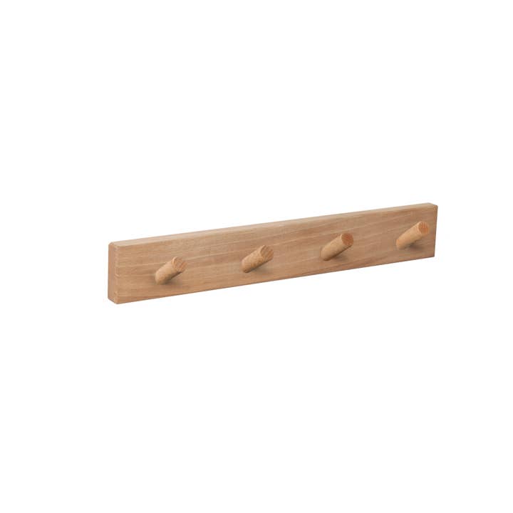 NATURAL WALL HANGER 4 NATURAL SLANTED KNOBS for wholesale by HERRAJES NESU SL (NESU)