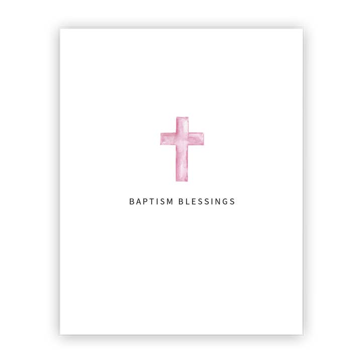 Eight21 Studios + Unique Greeting Cards, Art and Stationery - Wholesale Religious Card - Baptism Congratulations, Girl Baby Dedication Greeting Card9