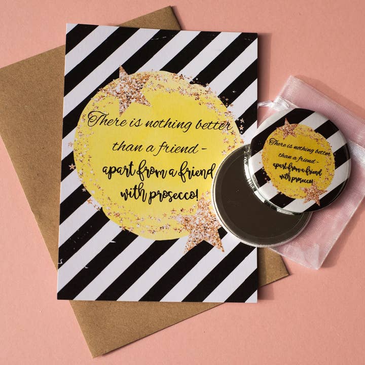 Dios Designs - Wholesale Postcard - A6 Postcard Print - Yellow Star Alcohol15