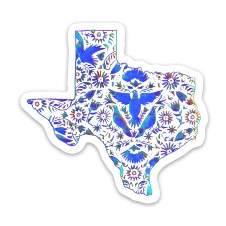 Adesivo azul Otomi Texas por atacado de Cultura Campaign