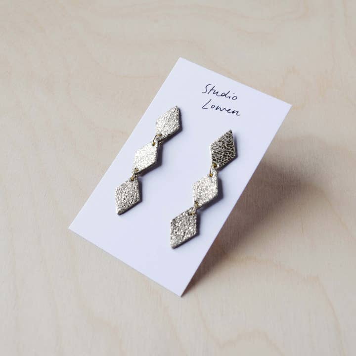 Studio Lowen - Wholesale Stud/Post Earrings - Senara Leather Earrings1