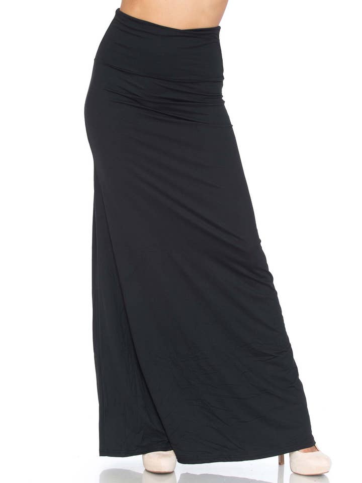 USA Fashion - Wholesale Skirt - Women's - Buttery Smooth Basic High Waist Maxi Skirt