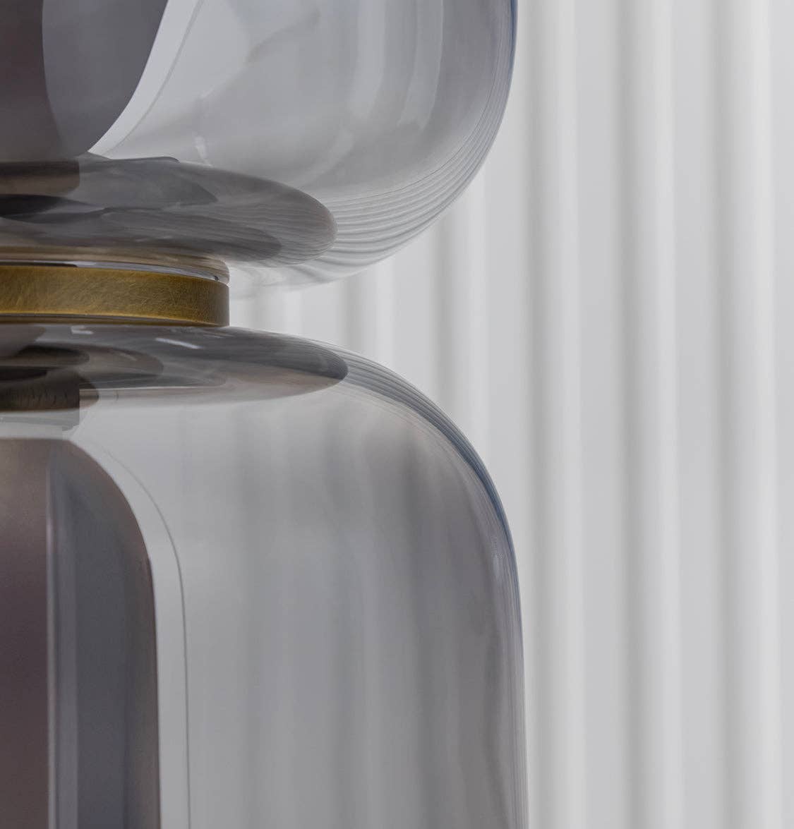 HEKA LIGHTING & TRADING LTD - Wholesale Floor Lamp - Seoul Four Smoked Glass Antique Marble Floor Lamp5