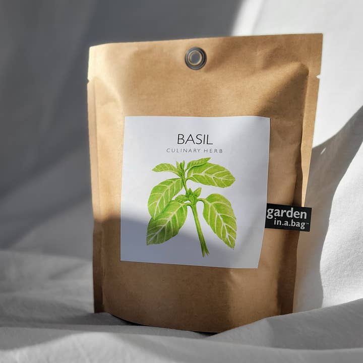 Potting Shed Creations, Ltd. - Wholesale Plant Seeds - Garden in a Bag | Basil | Gift idea for Cooks | Best Seller