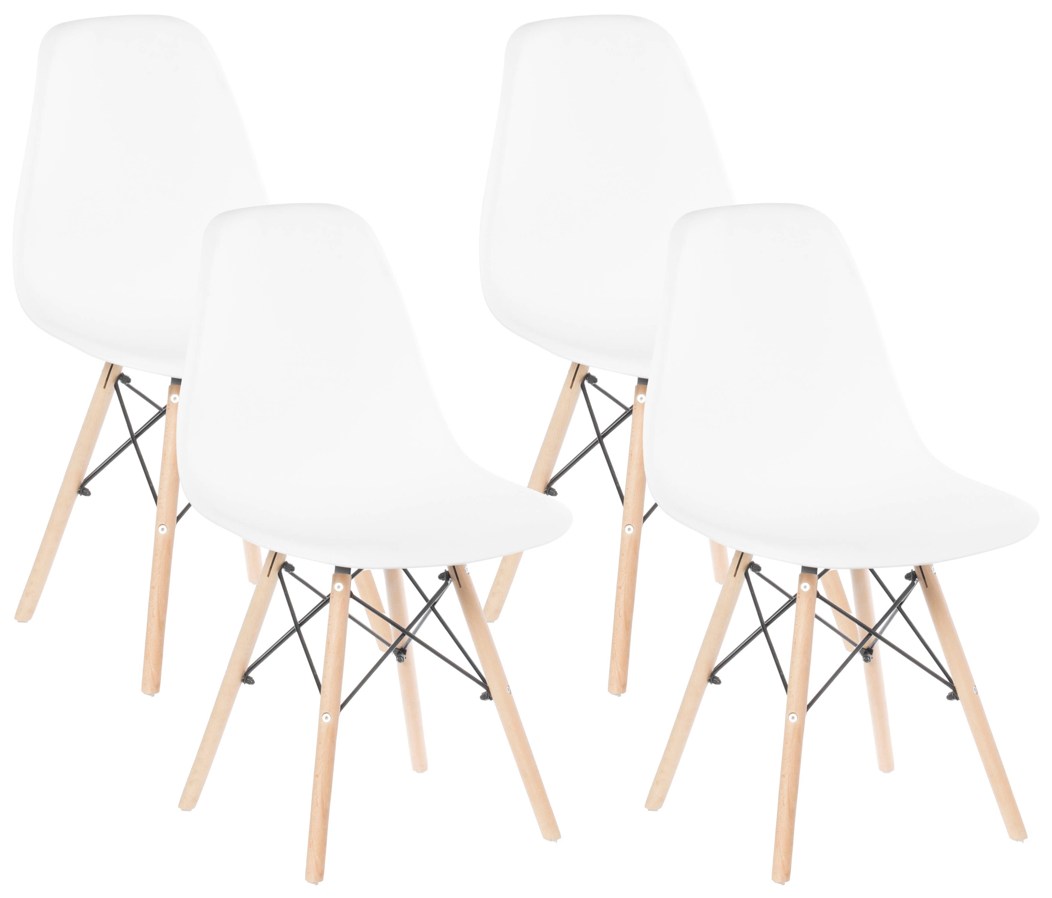 Quickway Imports - Wholesale Chair - Plastic DSW Shell Dining Chair with Wooden Dowel Eiffel Legs25
