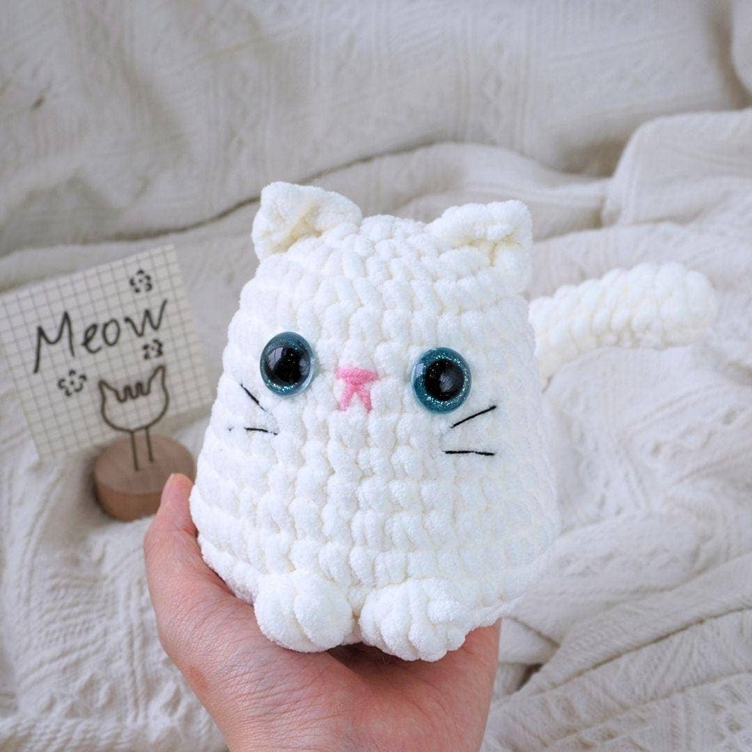 TOMOPOD LLC - Wholesale Stuffed/Plush Toy - Kids & Baby - Crochet Chonky Cats, Cute Amigurumi Cat Plushies 4