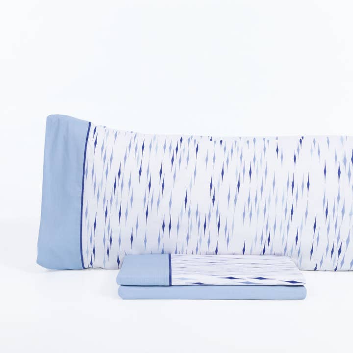 Azul Juego de Sábanas Karamelo Sami Azul de venta al por mayor en Faire