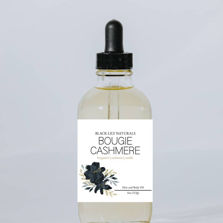 Bougie Cashmere-Body Oil for wholesale by Black Lily Naturals