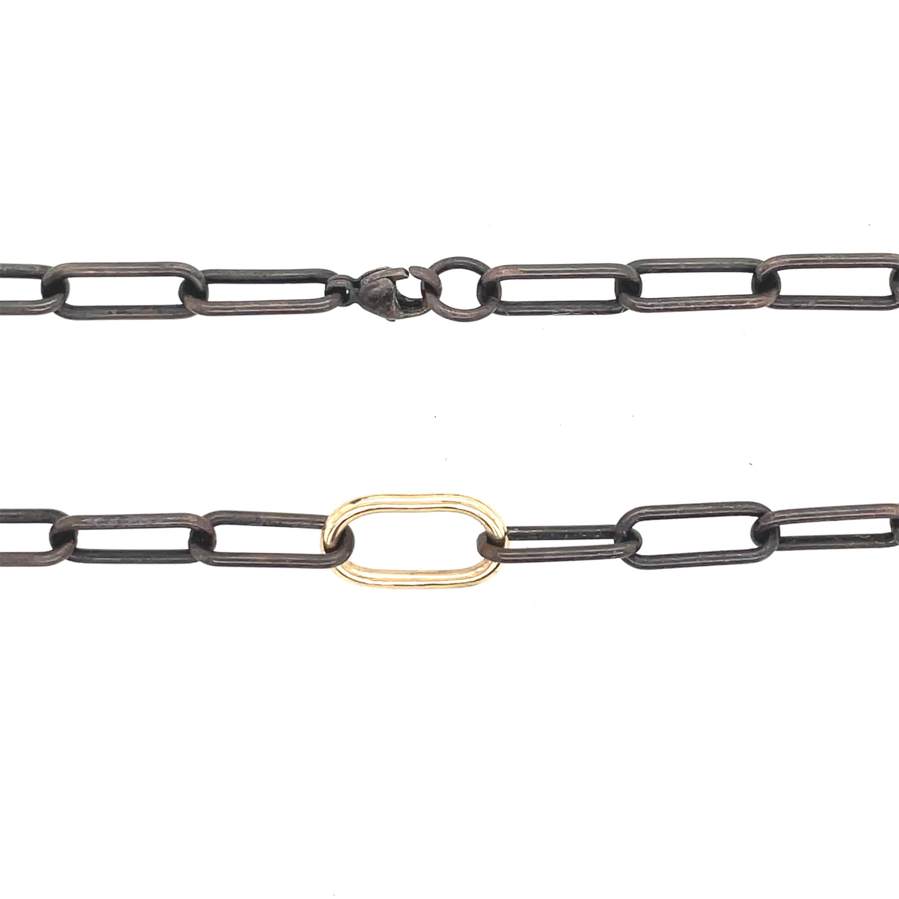 Flavia Bennett Designs - Wholesale Link & Chain Necklace - Round Paperclip Chain Necklace3