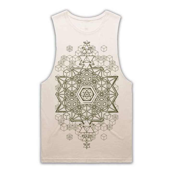 STAR COMPLEX Ecru Ärmlös tröja för wholesale av Art of Zig