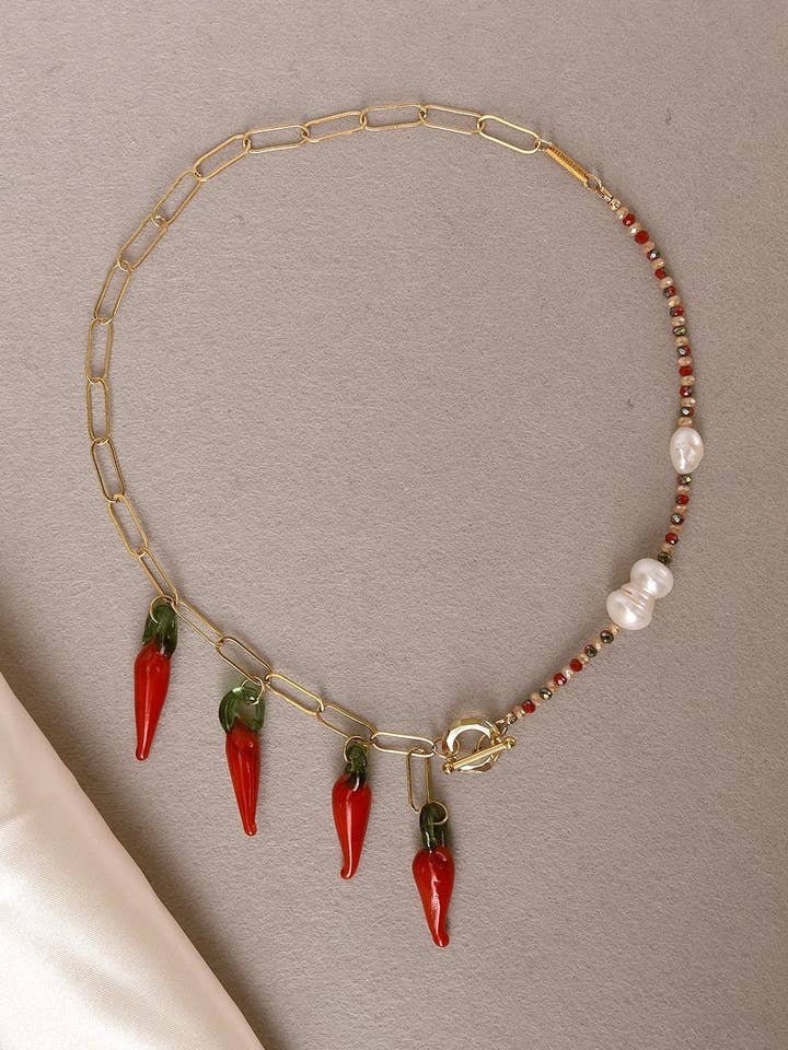 I Like It Chili Necklace for wholesale by ARGI DANELI