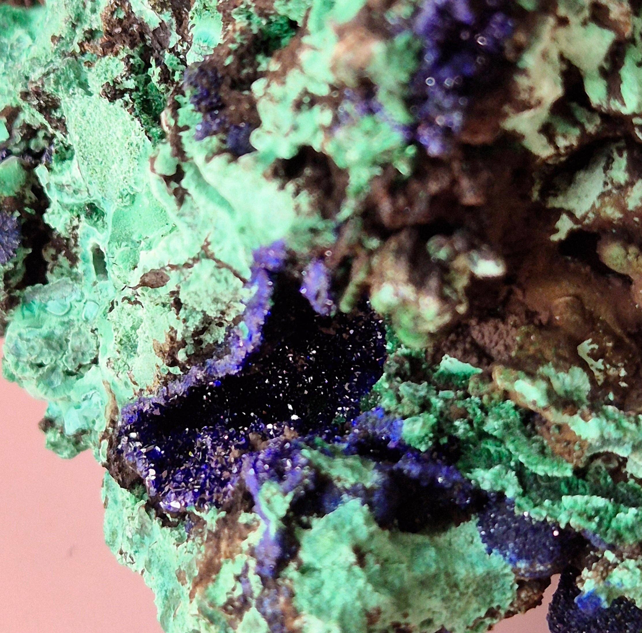 Moonlight Gemstones - Wholesale Spiritual Stone/Crystal - XL Druzy Rare Azurite-Malachite Raw Brilliant Gemstone #1 522 grams – Sparkling Natural Power1