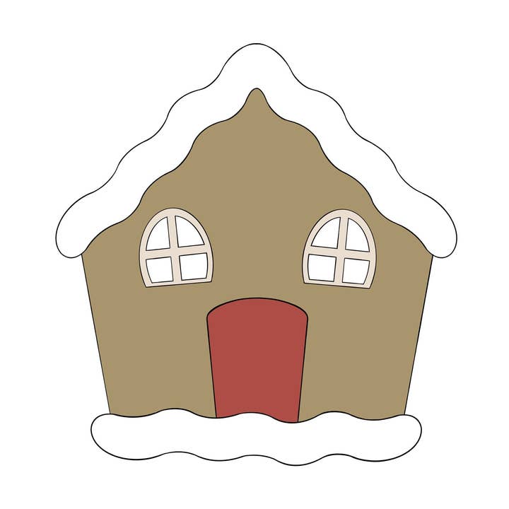 Classic Gingerbread House for wholesale by Maison’s Custom Cutters