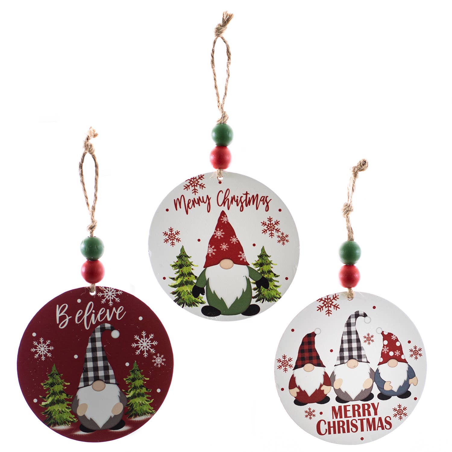 Oak Street Wholesale - Wholesale Ornament Set - Wd Gnome Orn (3)0