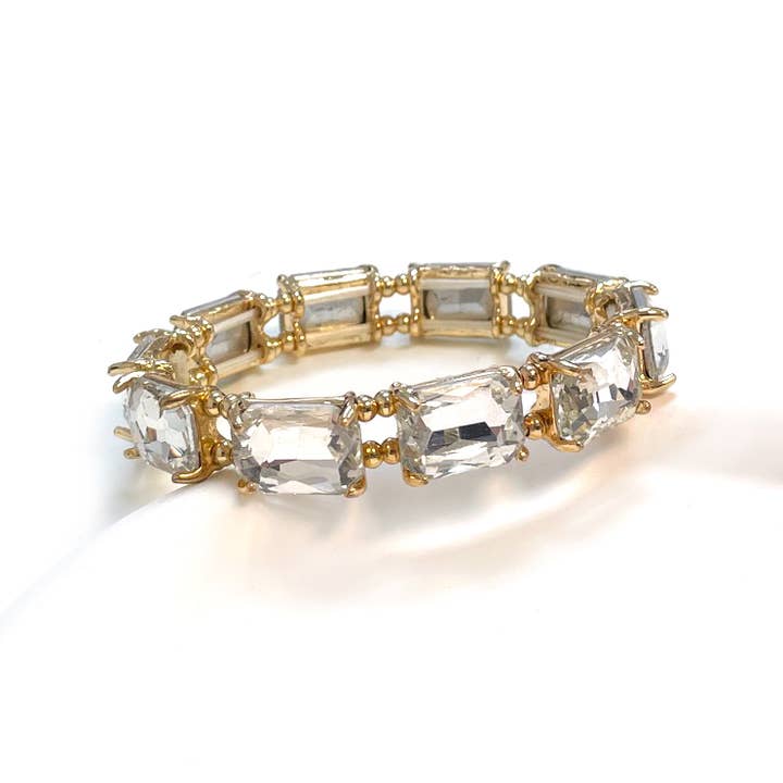 StarryNYC – Großhandel Perlenarmband – Streckarmbänder mit Kristallglasperlen im Smaragdschliff3