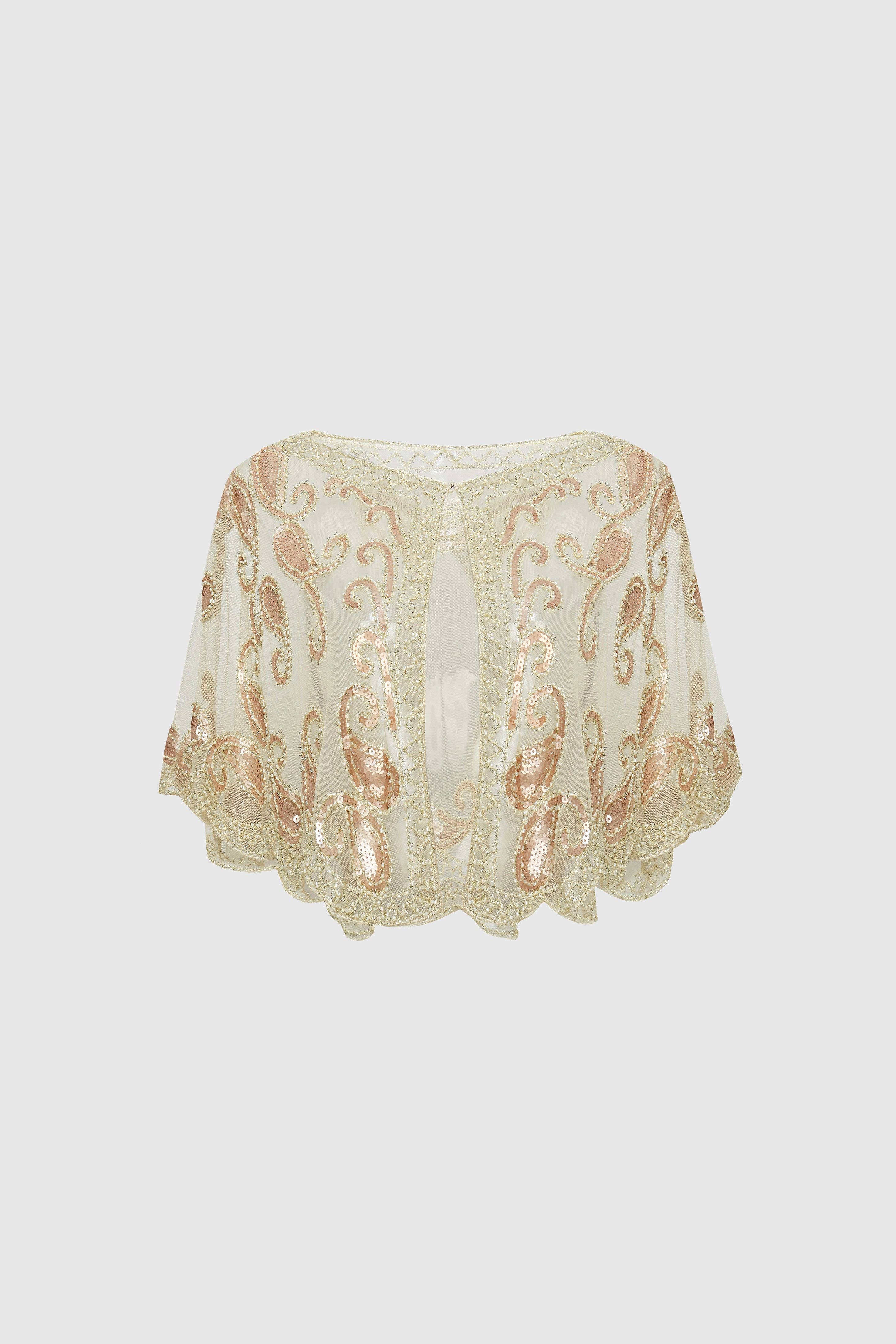 BABEYOND - Wholesale Wrap - Women's - 1920s Sequin Beaded Gatsby Shawl18