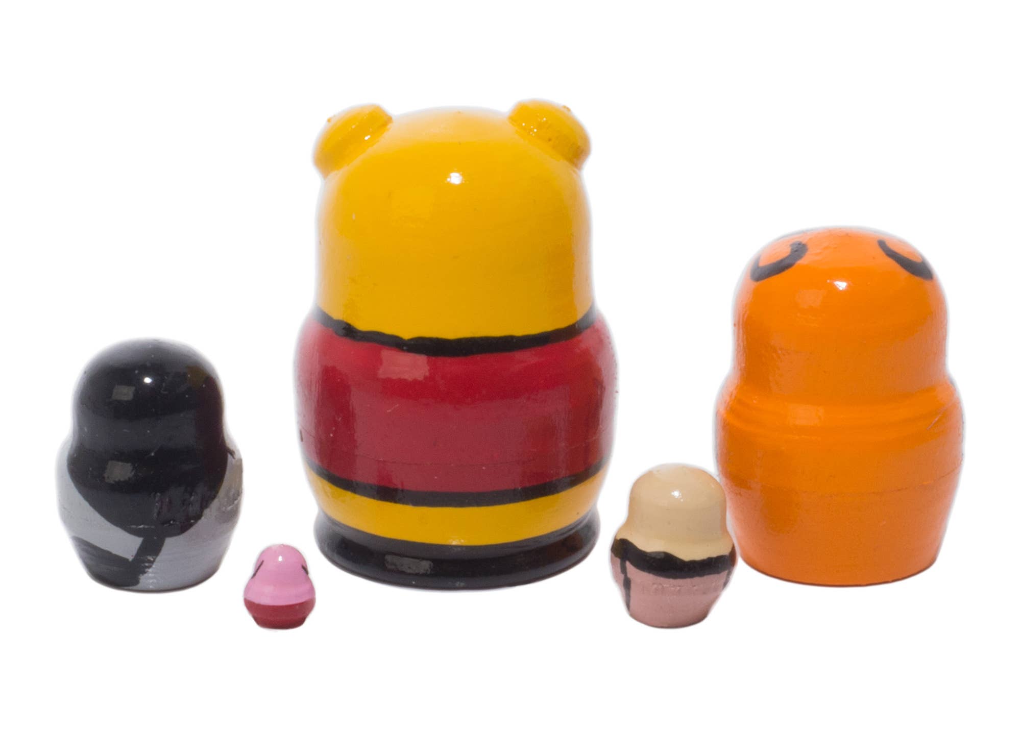 Golden Cockerel - Wholesale Doll - Kids - Mini Winnie the Pooh Doll 5pc./1.25"3