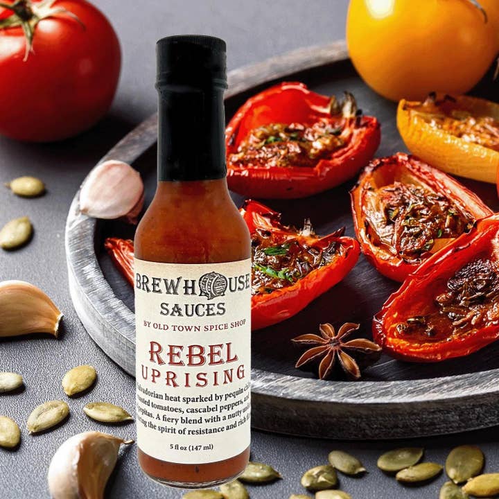 Rebel Uprising Hot Sauce, Gourmet Hot & Spicy Pepper Sauce for wholesale by Old Town Spice Shop