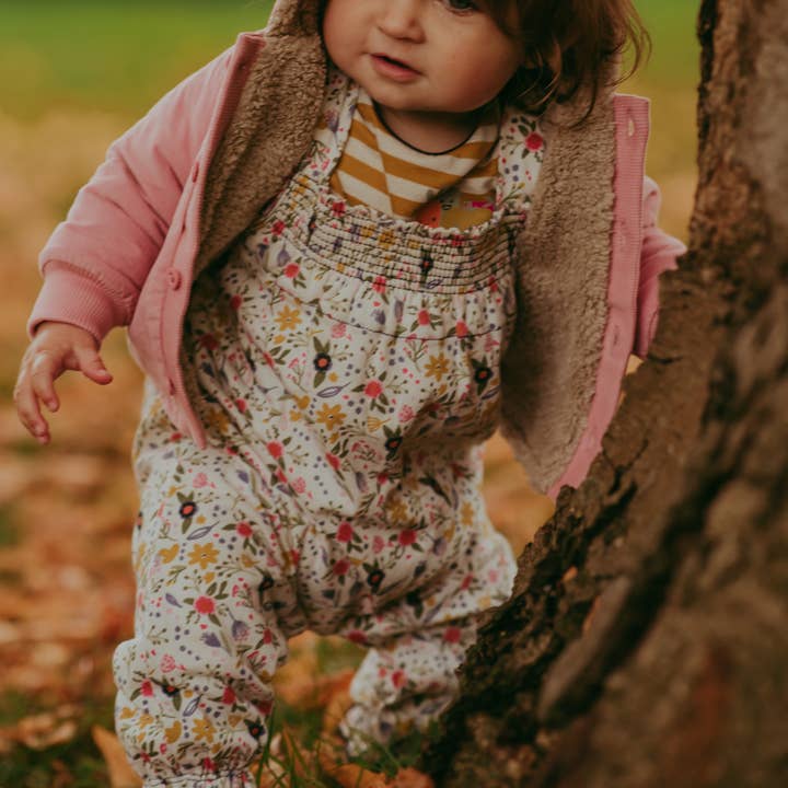 Multifarvet Delikat Blomstret Print Romper for engroshandel hos Lilly and Sid