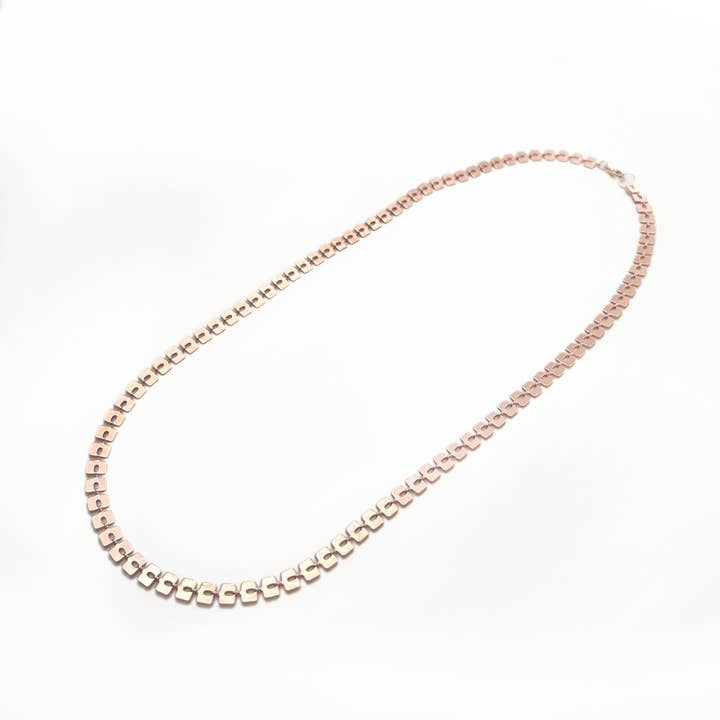 Industrial Jewellery Ltd – wholesale Link & chain necklace – Mabel Necklace Rose Gold1