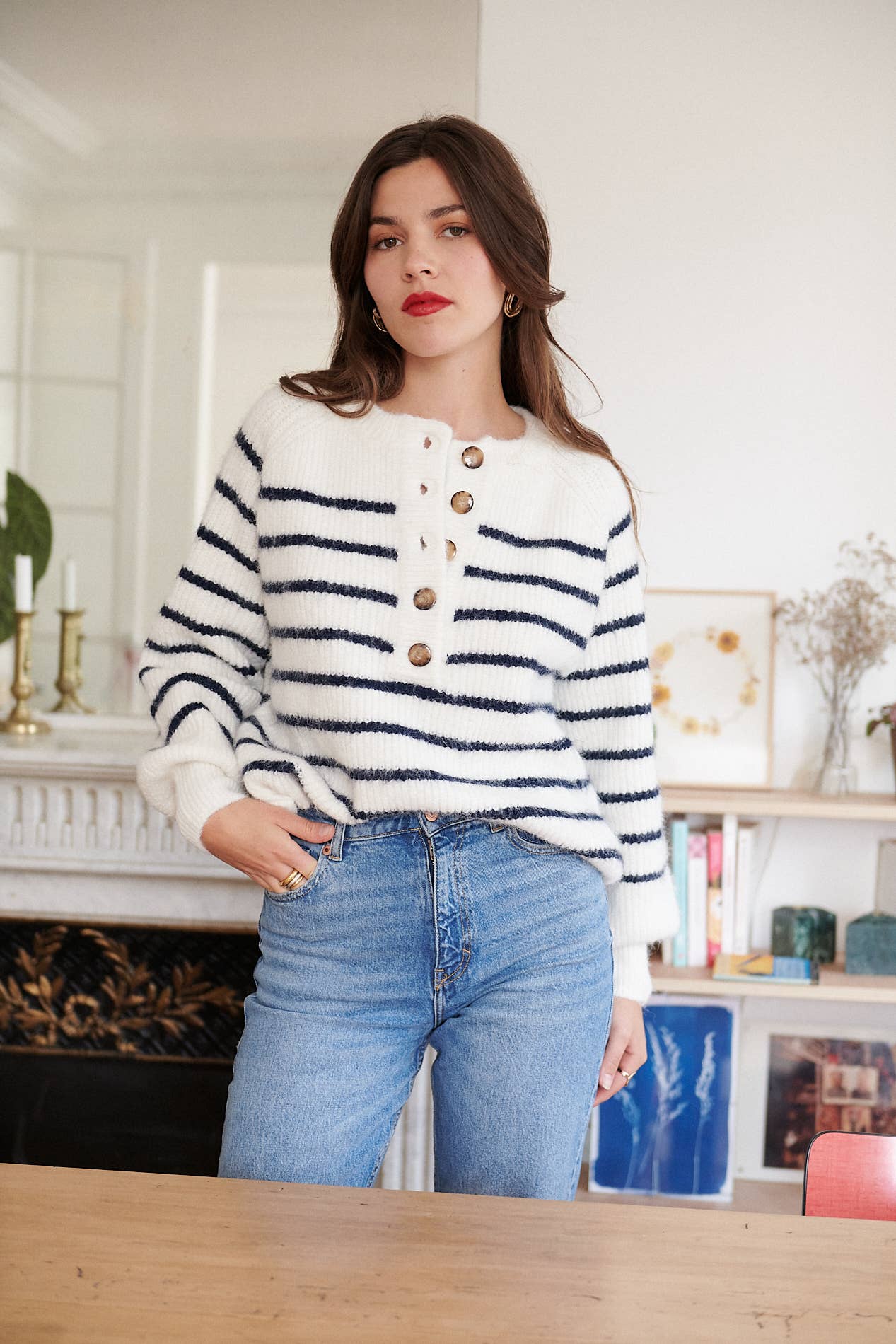 Nathael Paris - Wholesale Knit Sweater - Women's - Loose alpaca and wool sweater21